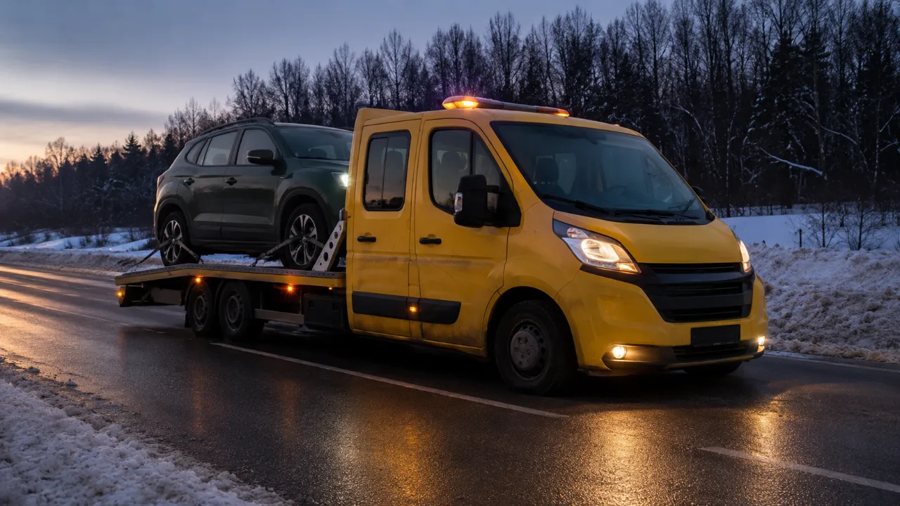 Nocny dowóz paliwa na pobocze – pomoc drogowa Lubin