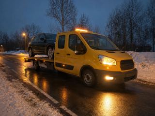 Pomoc drogowa po awarii nocą – rozruch akumulatora w Lubinie